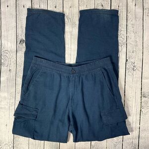 LUCKY BRAND Linen Blend Cargo Pants